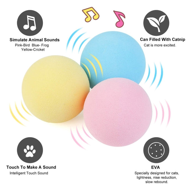 Smart Cat Toys Interactive Ball Catnip Cats Toy Playing Ball